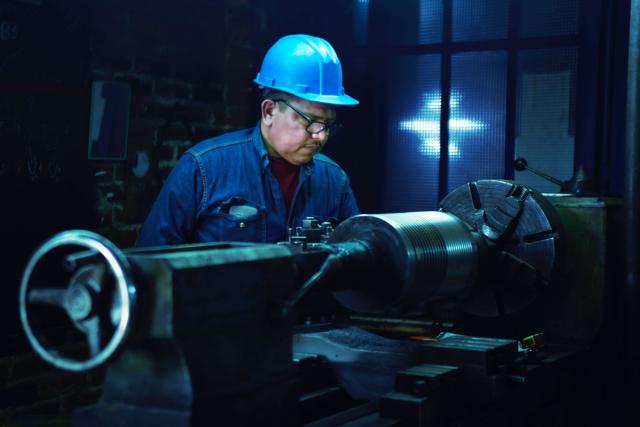 Man working in a manufacturing company